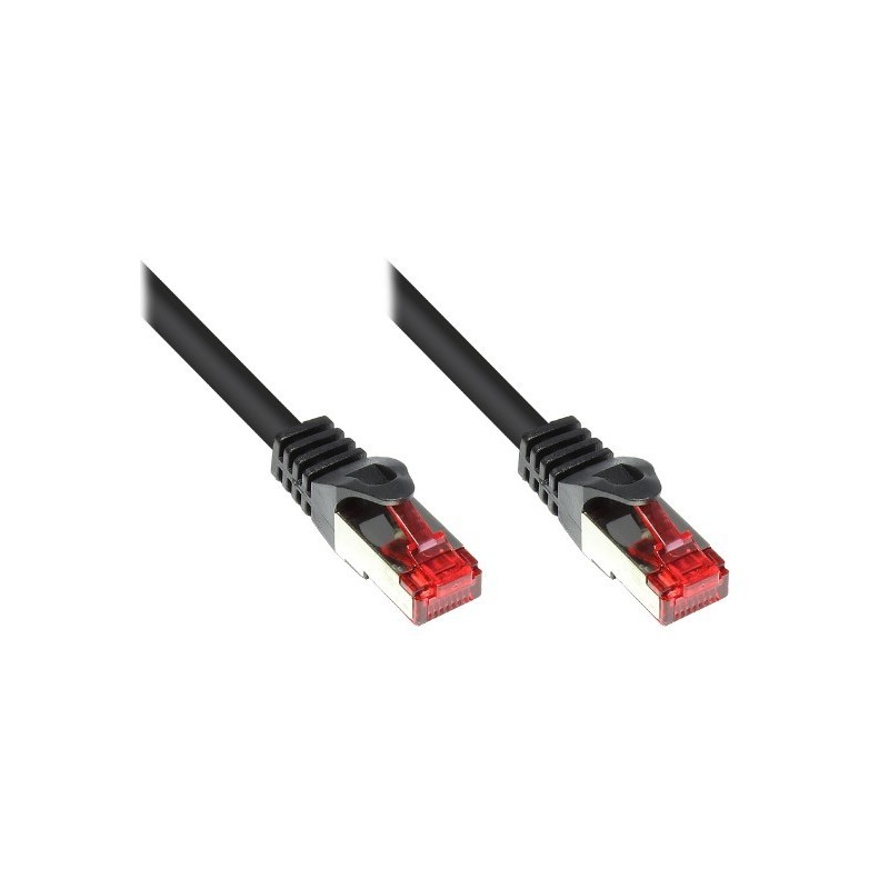 Good Connections Patch Netzwerkkabel RJ45 CAT6 250MHz 20m Nero S/FTP